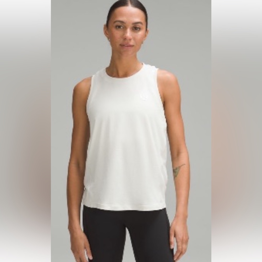 Lululemon Cotton Blend Logo Training Tank Size 12